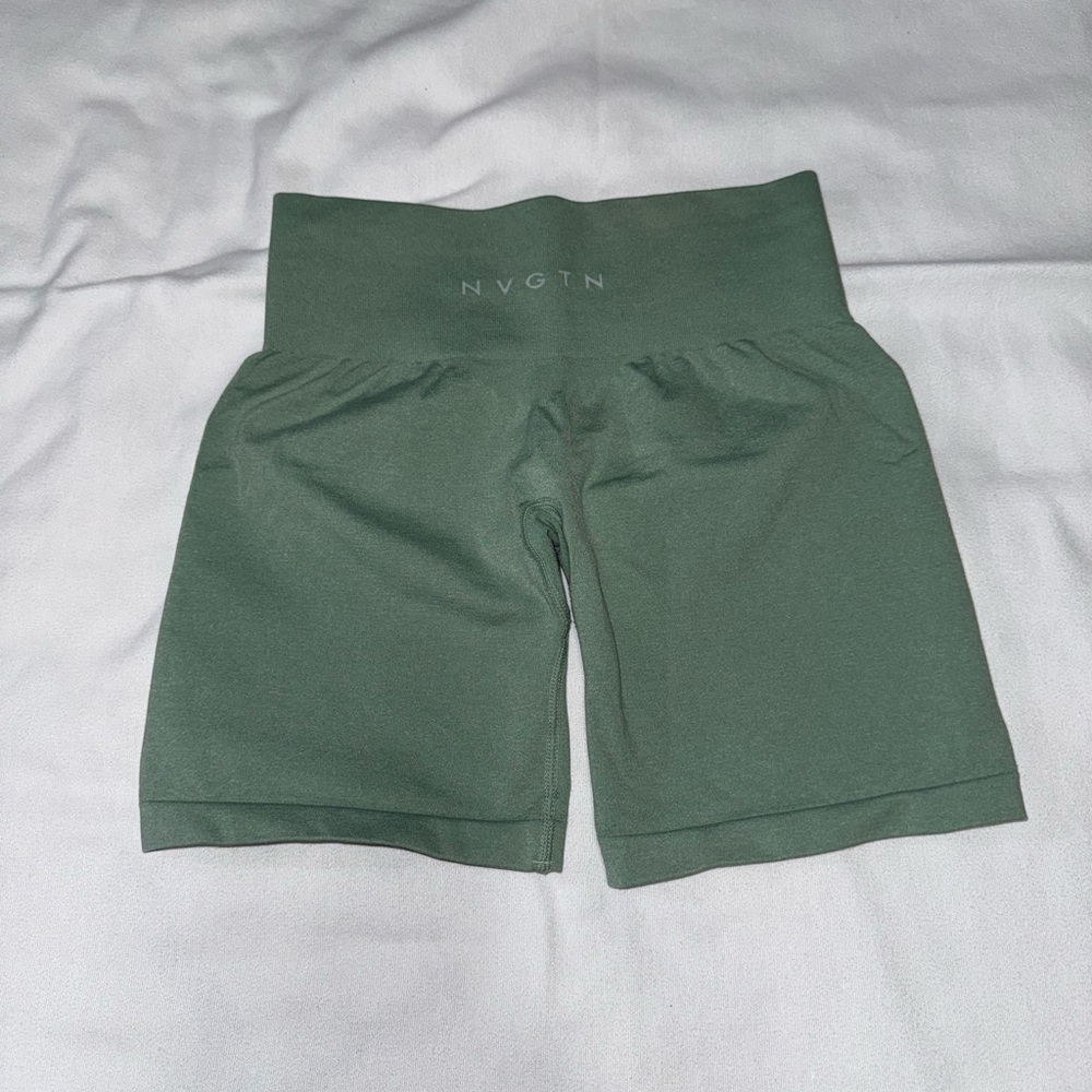 NVGTN High Waist Pro Seamless Olive Shorts